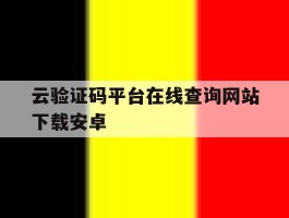 云验证码平台在线查询网站下载安卓