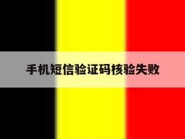 手机短信验证码核验失败