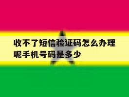 收不了短信验证码怎么办理呢手机号码是多少