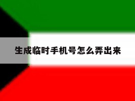 生成临时手机号怎么弄出来