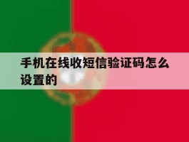 手机在线收短信验证码怎么设置的