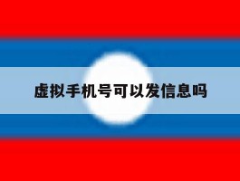 虚拟手机号可以发信息吗