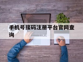 手机号接码注册平台官网查询