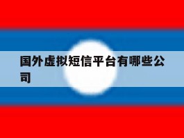 国外虚拟短信平台有哪些公司
