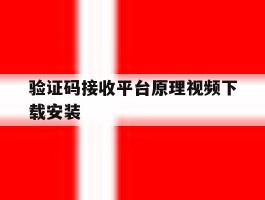 验证码接收平台原理视频下载安装