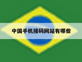 中国手机接码网站有哪些