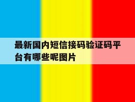 最新国内短信接码验证码平台有哪些呢图片