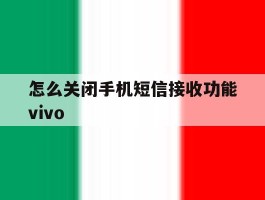 包含怎么关闭手机短信接收功能vivo的词条