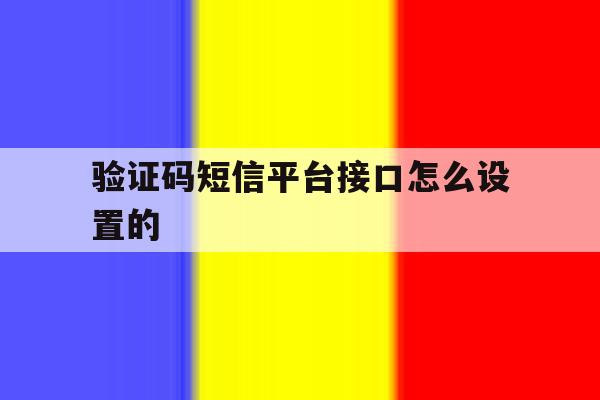 验证码短信平台接口怎么设置的 验证码短信平台接口怎么设置的